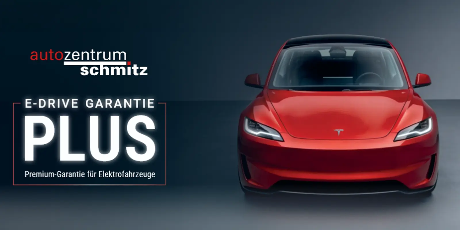 Tesla Model 3 Front in rot